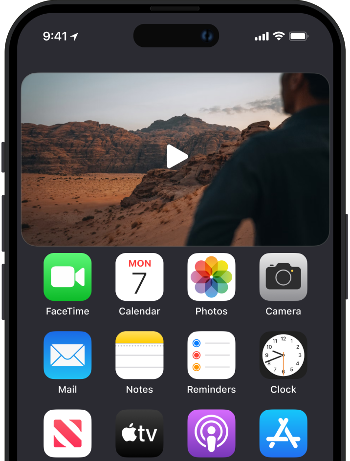 Enjoy with built-in media player, watch video, listen for the music even offline